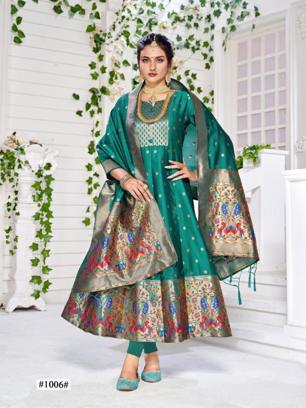 Smit Paithni Gown Festive Wear Gown With Dupatta Colllection